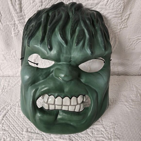 2000s Hulk Marvel Mask Halloween Avengers Super Hero Disney Y2K Cosplay Costume - Picture 1 of 6